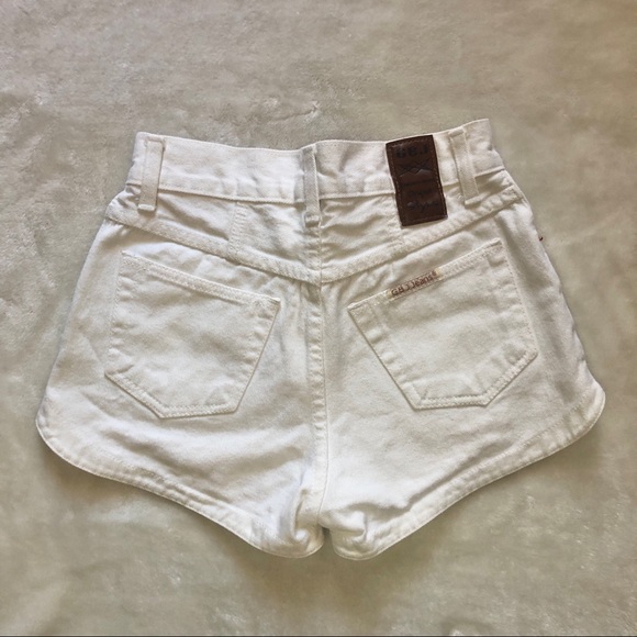 GBJ Jeans White Denim Jean Short Size Small/24 - Picture 2 of 9